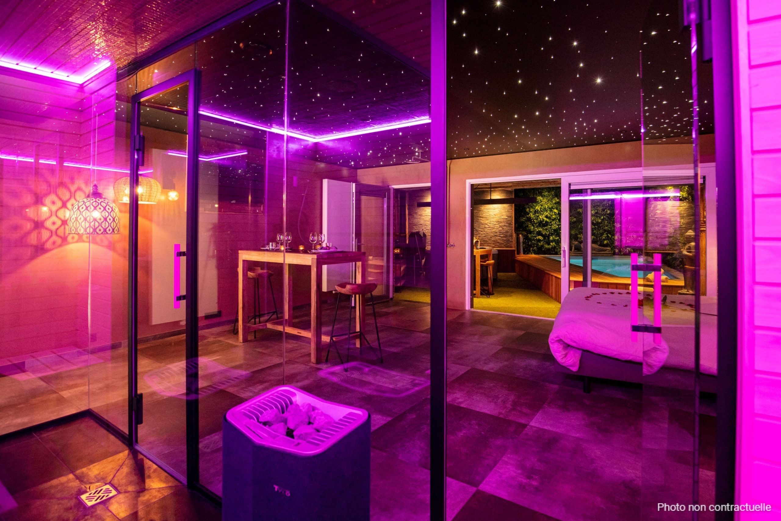 Sauna privé dans la chambre activité-en-amoureux-formule-tentation